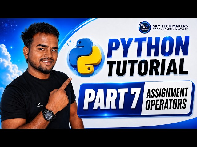 #07 Assignment Operators in Python Explained in Tamil | =, +=, -=, =, /=, //=, %=  #pythontutorial