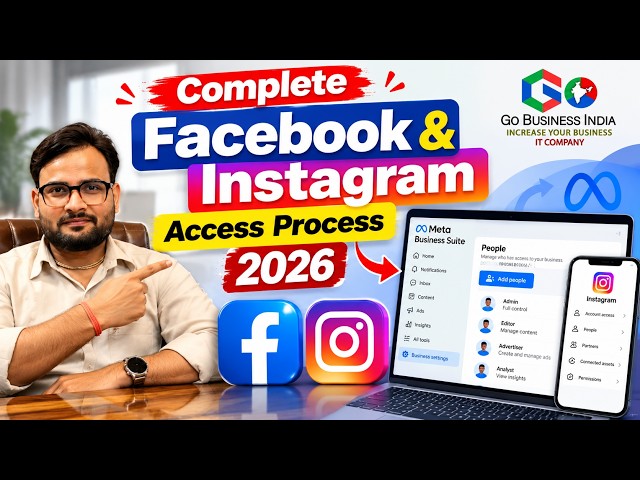 Complete Facebook & Instagram Access 2026 Process | How to give meta access 2026 | Go Business india