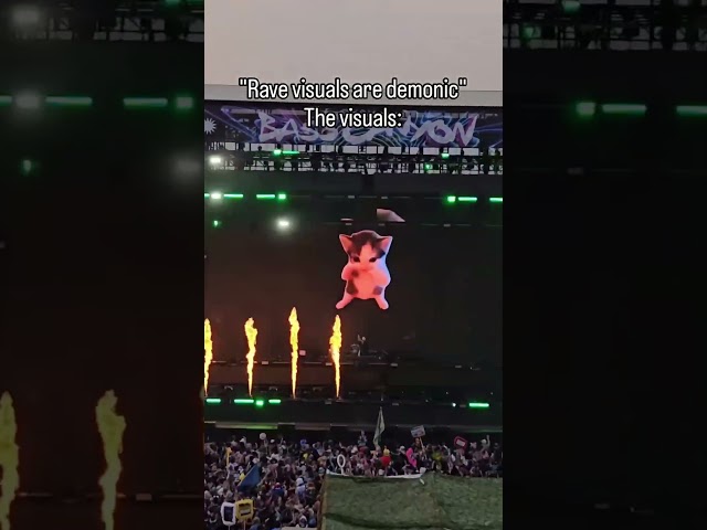 Rave Visuals are demonic they said😂​​​​#festivalbanger #hardstyle #ravememes #ravemusic
