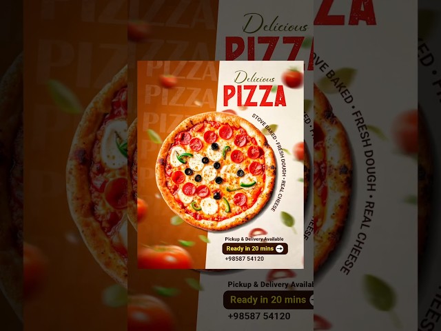 Delicious Pizza Ad Design 🔥 | Adobe Photoshop 2026