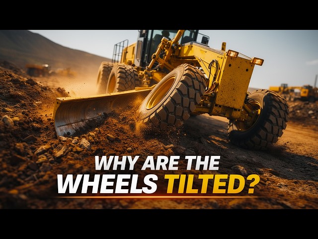 Why Do Motor Graders Tilt Their Wheels?