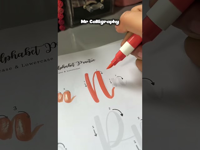 The easiest way to learn calligraphy #calligraphy #lettering #tutorial