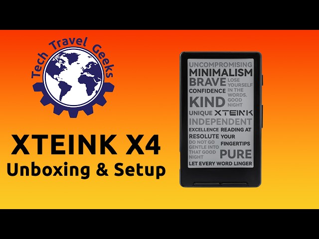 XTEINK X4 eink ebook reader unboxing & setup #xteink #xteinkx4
