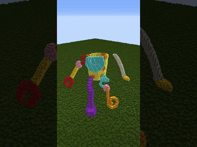 BABY JAX FROM DIGITAL CIRCUS BUILDING IN MINECRAFT #minecraft #digitalcircus #shorts