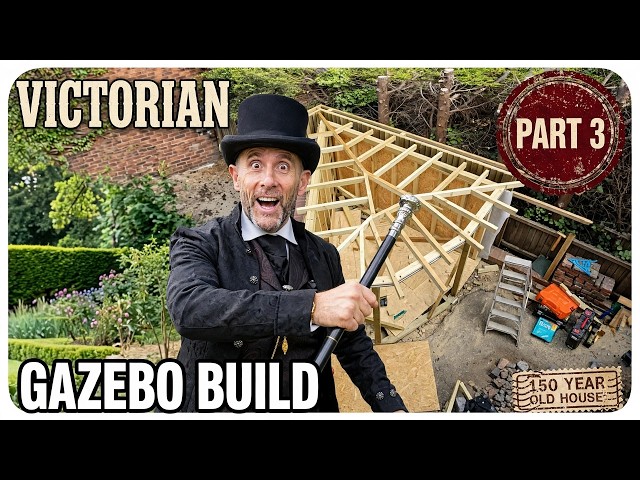 Victorian style gazebo part 3, roof construction