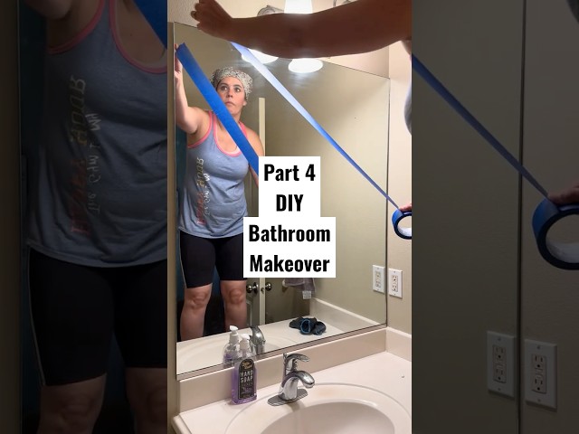 DIY bathroom makeover on a budget Part 4 | bathroom remodel | transforming boring bathroom
