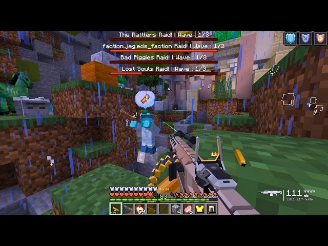AN ARMY OF MOBS RAIDED ME IN MINECRAFT