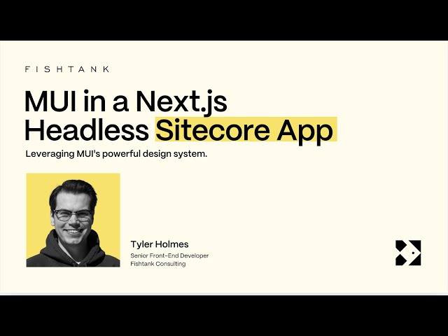 MUI in a Next.js Headless Sitecore App