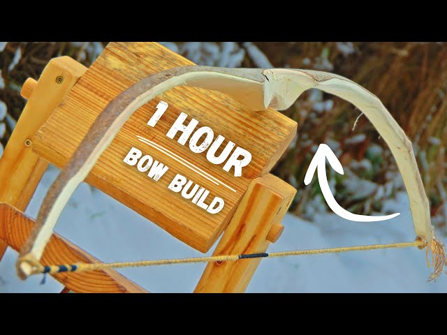 Primitive Hunting Bow Made in One Hour