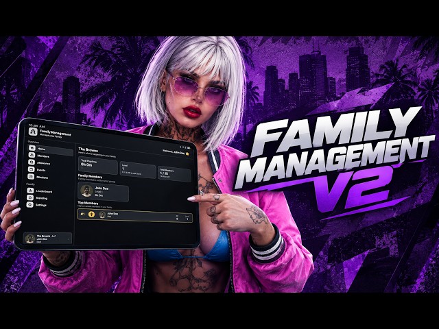 [ ESX/QBCore/QBox ] FiveM Family Management V2 System