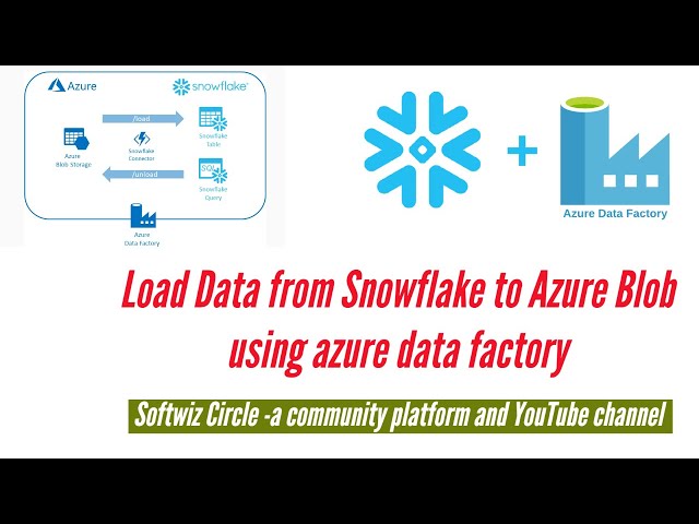 How to use Azure Data Factory with snowflake | Copy data from Snowflake to Azure Blob using ADF