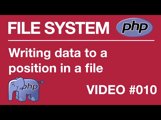 PHP | FILE SYSTEM | BEGINNER | Pointer Position #010 // Tips from a Self Taught Developer