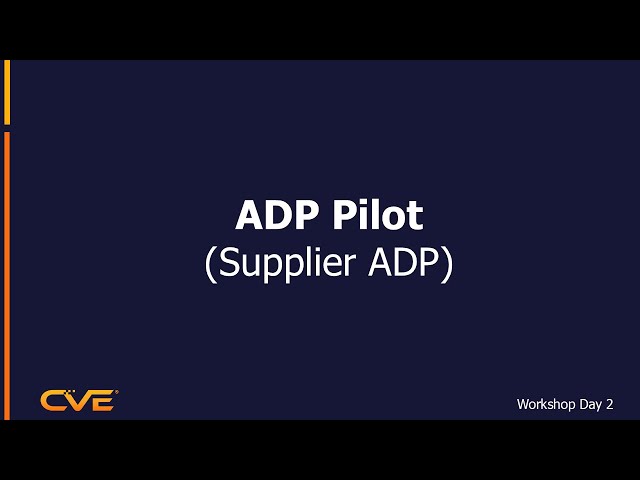 ADP Pilot (Supplier ADP)