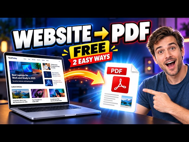 How to Convert Any Website to PDF for Free (2 Easy Methods)