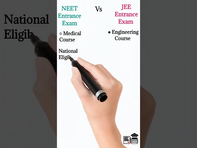 NEET vs JEE Comparison Kya Hai || JEE vs Neet Different || Neet and JEE Full Form #neet #jee #shorts