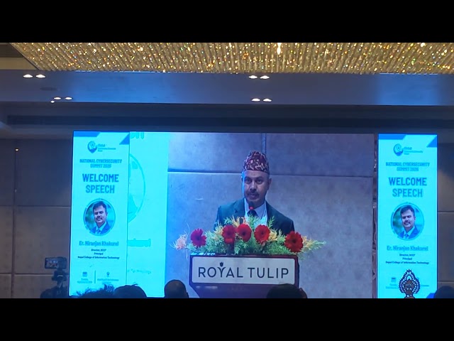 ncit: principal: niranjan khakurel sir: welcome: speech: national cybersecurity: summit: 2026: 