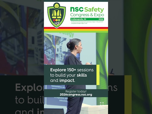 2026 NSC Safety Congress & Expo in Indianapolis, IN – Sept. 11-17