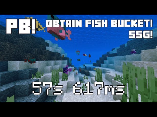 OBTAIN FISH BUCKET PB! | V26 SSG Minecraft Bedrock Edition Speedrun