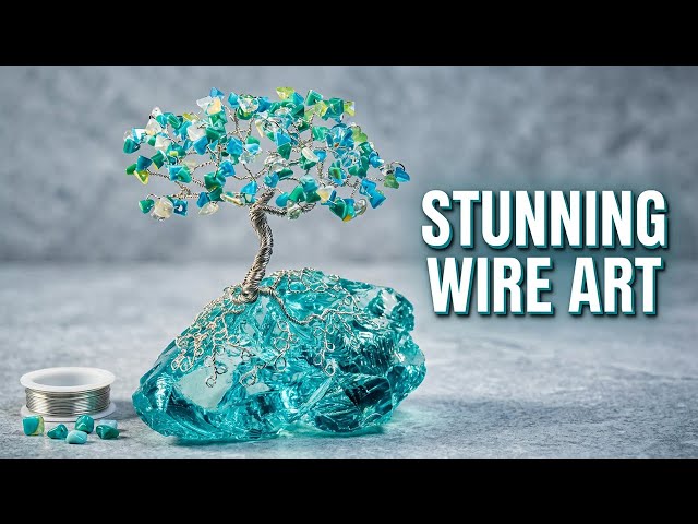 Wire and Glass Beads Transform Into a Masterpiece! Easy DIY