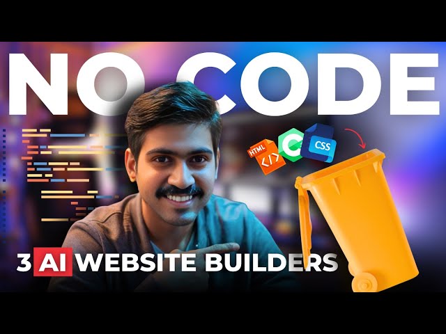 Create a Website in Minutes with AI (No Coding Required!) 🔥 | 3 Best Free No-Code Website Builders ✅