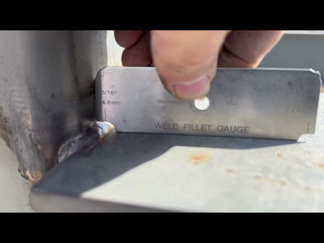 How to use a fillet weld gauge or fillet weld gage AWSCWI COM
