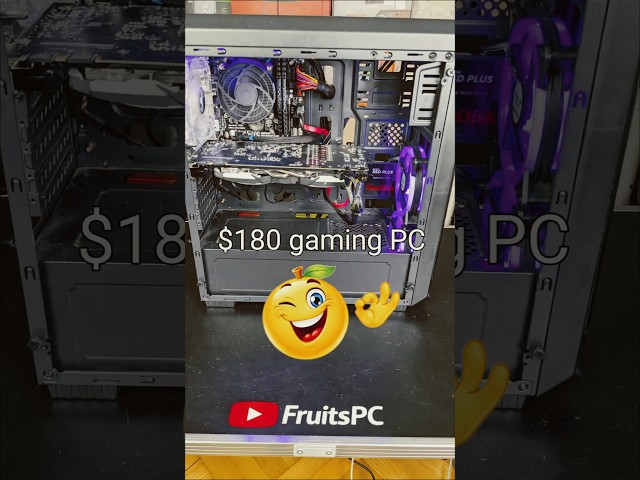 $180 gaming PC🙏🏻🔨🎉👍🔥🫶🏻💯