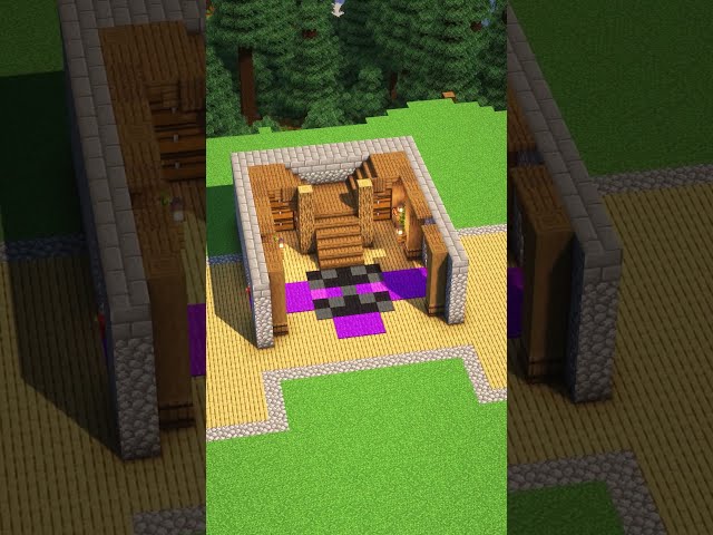 Minecraft Starter House 19🏡 - Sereyka.com🔗 #shorts