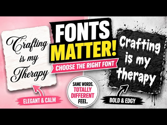 Fonts Matter: How to Choose the Right Font for Your Project #font #craftingwithdelonda