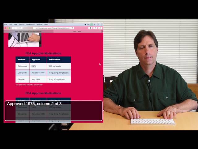 Screen Reader Demo for Digital Accessibility
