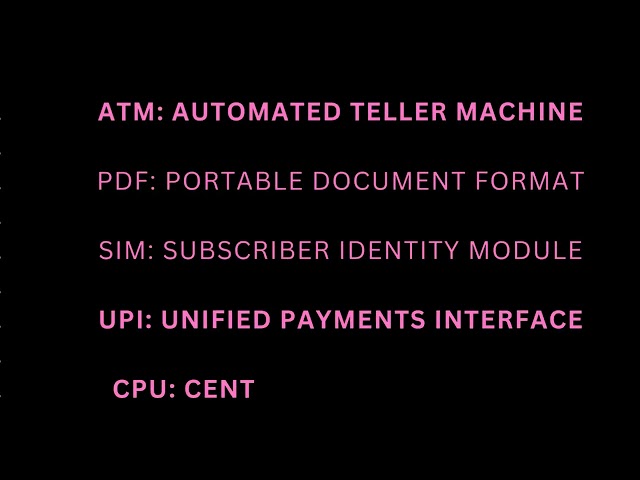 Daily uses #Computer Full Forms