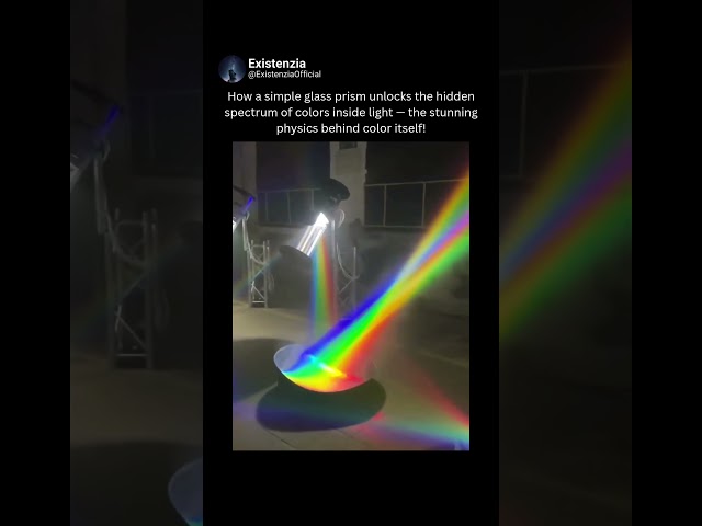 The Physics Behind How Prisms Split Light into a Spectrum