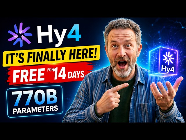 Tencent Hy4 Is FINALLY HERE! 770B AI Model FREE for 14 Days! 🔥