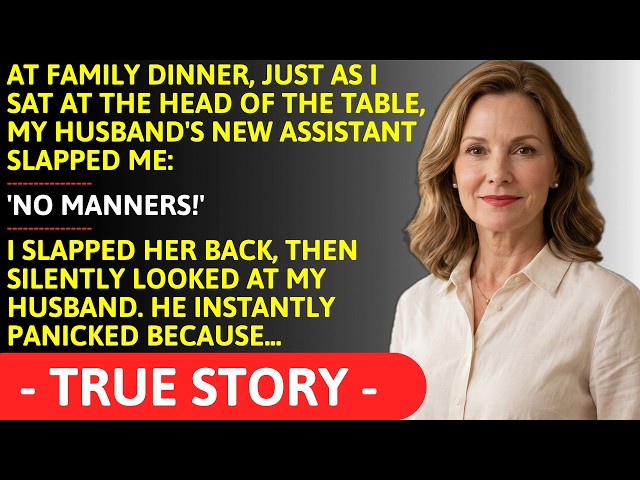 My husband watched his assistant slap me. What I revealed next ruined them.