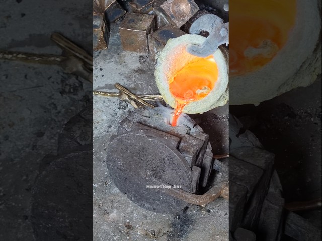 Unique art of making goldsmith tools in Indian village #artwork