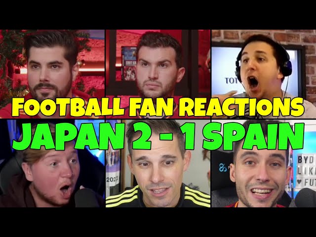 FOOTBALL FANS REACTION TO JAPAN 2-1 SPAIN | FANS CHANNEL