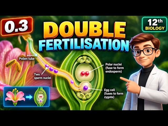 Double Fertilisation | Sexual Reproduction in Flowering Plants | Class 12 Biology