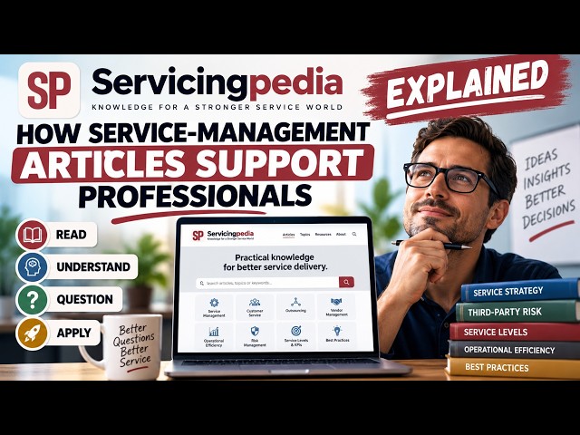 How Service-Management Articles Support Professionals | Servicingpedia Explained