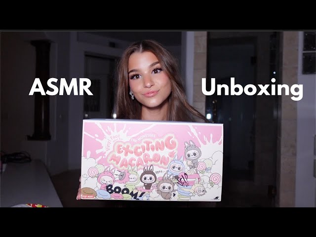 Brooke Monk tries ASMR  *BLIND BOX OPENING LABUBUS* (full collection)