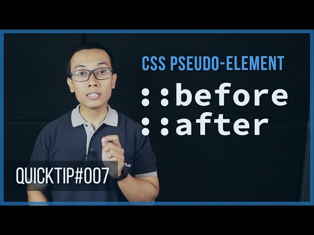 QuickTip #7 : ::before dan ::after pada CSS (Pseudo-Element)