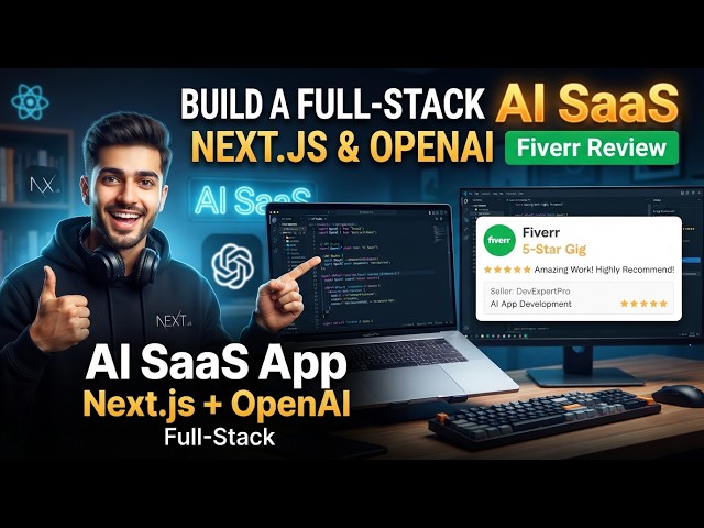 How to Build a Full Stack AI SaaS Web Application With Next js & OpenAI  Fiverr Gig Review
