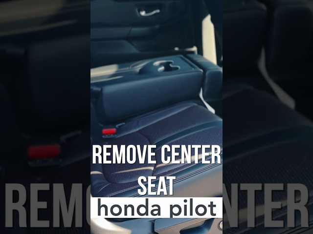 How to Remove the Center Seat on 2023-2026 Honda Pilot #automobile #honda  #hondapilot #hondasuv