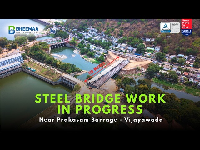 Steel Bridge Construction Update | Vijayawada | Bheemaa Infra