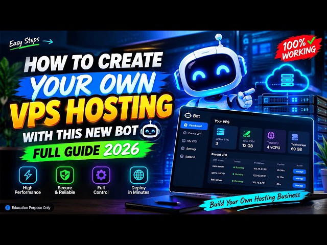 How to Create Your Own VPS Hosting with This New Bot — Full Guide 2026