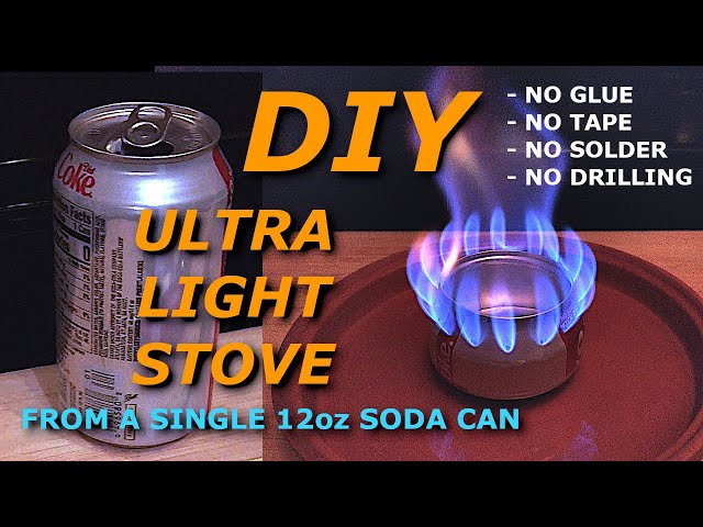 DIY Ultralight Stove from a single 12oz soda can