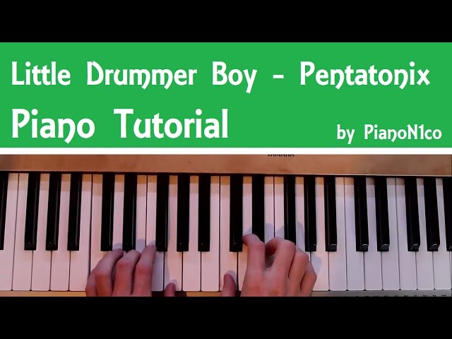 Little Drummer Boy - Christmas Song | Piano Tutorial | How To Play | HD