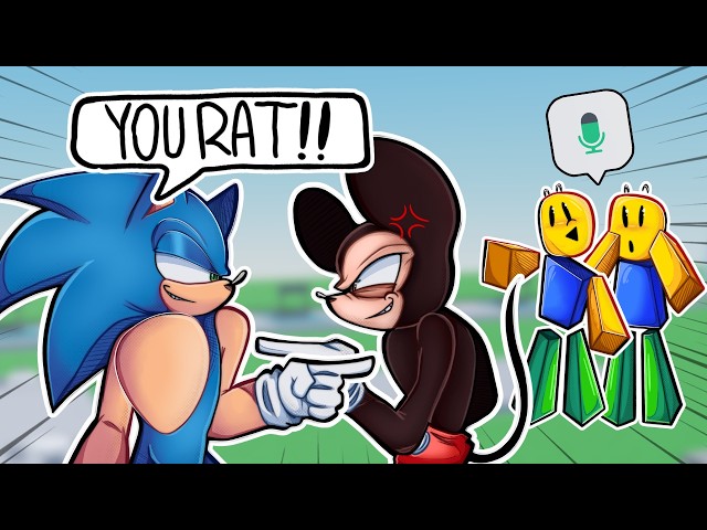 SONIC and MICKEY CAUSE CHAOS in ROBLOX VOICE CHAT