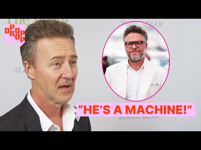 Edward Norton PRAISES Seth Rogen's work ethic | The Invite