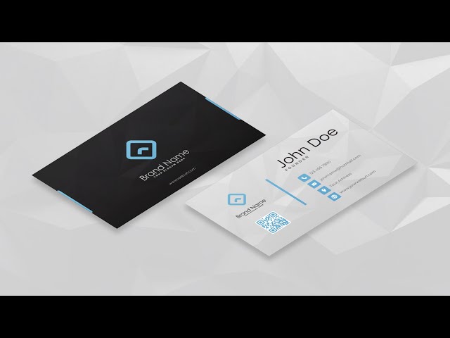 Minimal Business Card Design in Adobe Illustrator! #fierydesigns