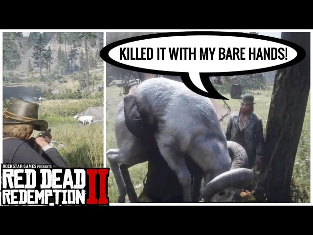 Arthur Brags with Legendary Animals at Camp | Red Dead Redemption 2