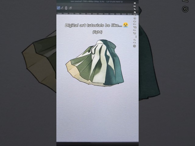Digital Art Tutorials Be Like... 😭 #digitalart #shorts #drawing #art #digitaldrawing